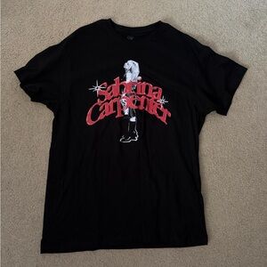 Sabrina Carpenter Black Graphic T-Shirt